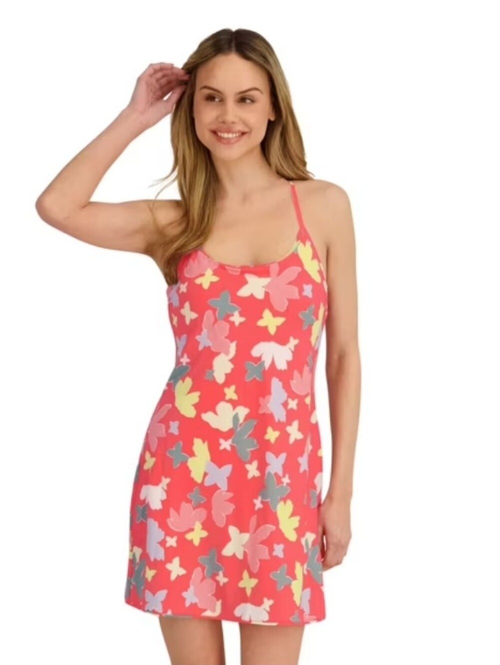 Outdoor Voices The Exercise Dress Pink Multicolor Floral Womens XL Lined